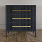 Комод Primo с 3 выдвижными ящиками Черный дуб варинант исполнения - 1 | Loft Concept в Костроме