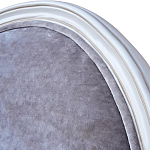 Стул с подлокотниками и круглой спинкой Velor French Seating Chair варинант исполнения - 3 | Loft Concept в Костроме