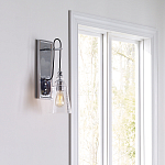 Бра с плафоном в форме колокола из прозрачного стекла с пузырьками Feiss варинант исполнения - 7 | Loft Concept в Костроме