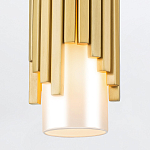 Потолочный светильник латунного цвета с цилиндрическим белым матовым плафоном Elstead Lighting варинант исполнения - 4 | Loft Concept в Костроме