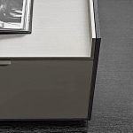 Дизайнерский комод серый с глянцевым фасадом Darren варинант исполнения - 1 | Loft Concept в Костроме