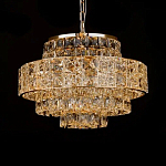 Люстра хрустальная в неоклассическом стиле на золотистом каркасе Majesty варинант исполнения - 3 | Loft Concept в Костроме