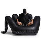 Дизайнерское кожаное кресло в форме руки Poltronova Joe Whip Armchair варинант исполнения - 8 | Loft Concept в Костроме