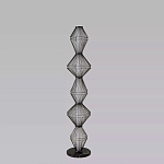 Торшер светодиодный с плетеным металлическим каркасом Metal Interweaving варинант исполнения - 4 | Loft Concept в Костроме