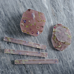 Шкатулка из эпоксидной смолы с цветами розовая Epoxy Resin Square Box Pink варинант исполнения - 4 | Loft Concept в Костроме