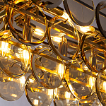 Люстра с круглыми стеклянными подвесками Cardiel Amber Glass Chandelier варинант исполнения - 3 | Loft Concept в Костроме