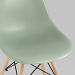 Пластиковый стул на ножках из массива бука Eames Mint варинант исполнения - 7 | Loft Concept в Костроме