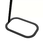 Столик приставной с прямоугольной серой столешницей Steel Stable Table варинант исполнения - 3 | Loft Concept в Костроме