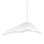 Подвесной светильник с асимметричным волнообразным абажуром и фактурной бахромой по краю Tactile Line варинант исполнения - 1 | Loft Concept в Костроме