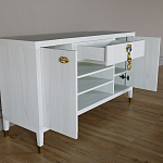 Комод-буфет Elsa Dreams White с открытыми полками   варинант исполнения - 6 | Loft Concept в Костроме