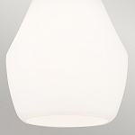 Подвесной светильник каплевидной формы с комбинированным плафоном из стали и белого матового стекла Kichler варинант исполнения - 5 | Loft Concept в Костроме