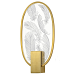 Бра с гравировкой на акриловом плафоне Gravyura Bronze варинант исполнения - 1 | Loft Concept в Костроме