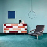 Дизайнерский широкий комод с ящиками Gio Ponti D.655.1 D.655.2 Chest of Drawers варинант исполнения - 3 | Loft Concept в Костроме