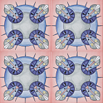 Плитка дизайнерская с узором Экипаж варинант исполнения - 1 | Loft Concept в Костроме