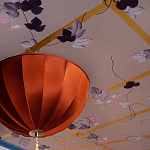 Обои ручная роспись Morning Glory Original colourway on shot slub silk варинант исполнения - 2 | Loft Concept в Костроме