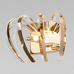 Бра золотого цвета с изогнутыми хрустальными элементами Radiant Ribbons варинант исполнения - 2 | Loft Concept в Костроме