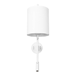 Бра с цилиндрическим тканевым абажуром и регулируемым спотом Pure Cylinder варинант исполнения - 6 | Loft Concept в Костроме