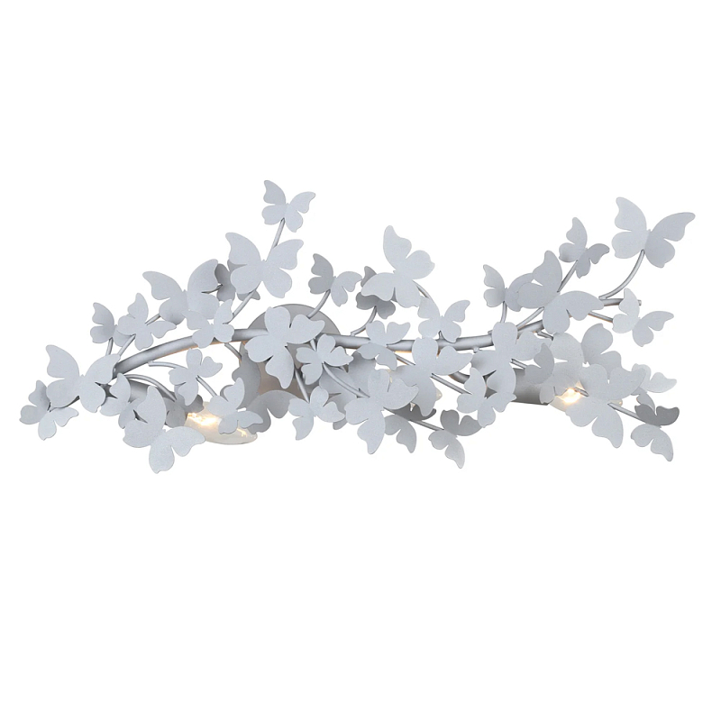 Бра оформленный в виде стаи бабочек Eternal Butterflies Серебряный Золотой в Костроме | Loft Concept 