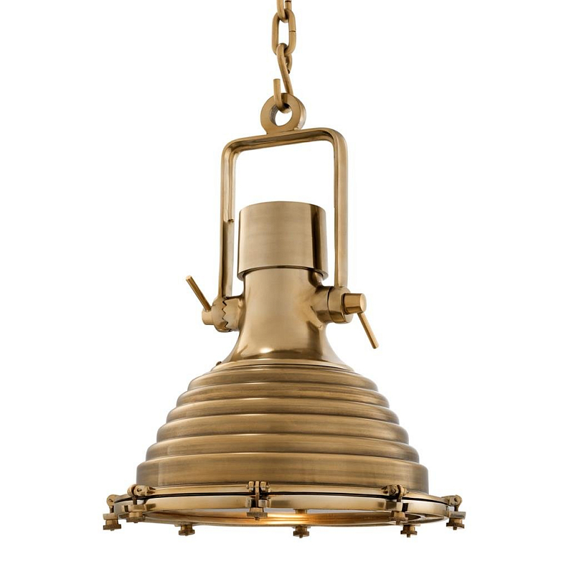 Люстра Lamp Maritime Brass Латунь Античная полированная Прозрачное Стекло в Костроме | Loft Concept 