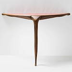 Дизайнерская консоль деревянная на одной ножке Poltronova Gallino Connsole Table варинант исполнения - 2 | Loft Concept в Костроме