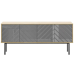 Длинная тумба с зеркальным декором Serena варинант исполнения - 6 | Loft Concept в Костроме