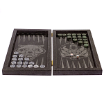 Подарочные нарды из натурального камня с гравировкой Backgammon from Stone варинант исполнения - 2 | Loft Concept в Костроме