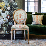 Стул из массива бука светло-зеленый с растительным орнаментом Raffael Angel Green Chair варинант исполнения - 7 | Loft Concept в Костроме