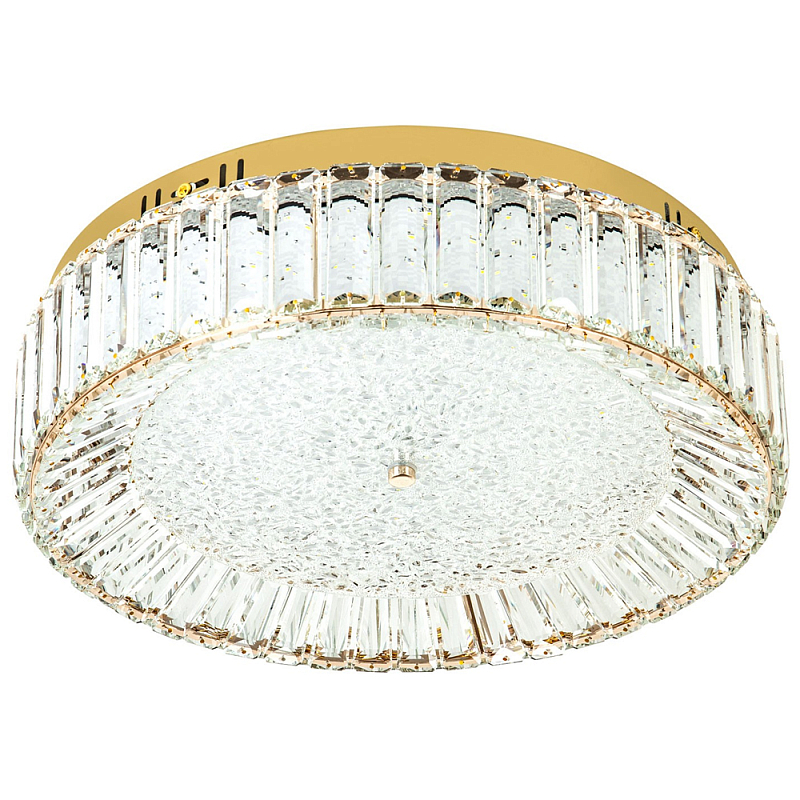 Потолочный светильник Stephane Glass Gold Ceiling Lamp 50 Золотой Прозрачное Стекло в Костроме | Loft Concept 
