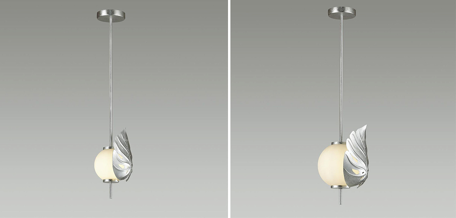 Подвесной светильник Silver Monstera Leaf Подвесной светильник Silver Monstera Leaf - Loft-Concept в Костроме