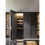 Кухонный гарнитур из дерева и камня с раздвижными дверцами OPERATING COLUMN 2.0 Dada Engenereed Kitchen варинант исполнения - 7 | Loft Concept в Костроме