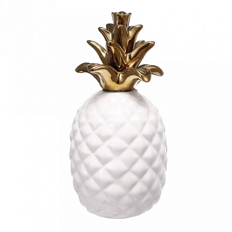 Аксессуар Pineapple White & Gold Белый Золотой Аксессуар Pineapple White & Gold Белый Золотой в Костроме | Loft Concept