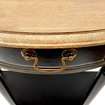 Консоль полукруглая из массива березы с ящиком и полкой в стиле прованс Vintage варинант исполнения - 4 | Loft Concept в Костроме