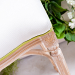 Барный стул золотистый из натурального бука с изображением птиц и цветов Blooming Birds варинант исполнения - 2 | Loft Concept в Костроме