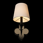 Бра с белым текстильным абажуром и фигурным основанием с зеркальной вставкой Vitorino варинант исполнения - 11 | Loft Concept в Костроме