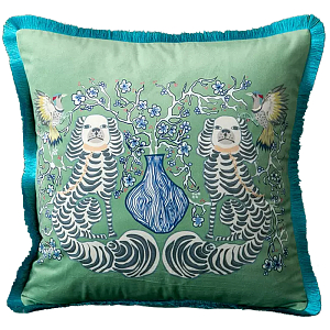 Декоративная подушка Two Dogs Turquoise Cushion