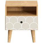 Прикроватная тумба с изображением на ящике Elise Nightstand варинант исполнения - 6 | Loft Concept в Костроме