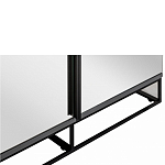 Двухдверный шкаф с зеркальными дверцами Strict Lines варинант исполнения - 3 | Loft Concept в Костроме