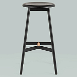 Черный барный стул Knopper варинант исполнения - 3 | Loft Concept в Костроме