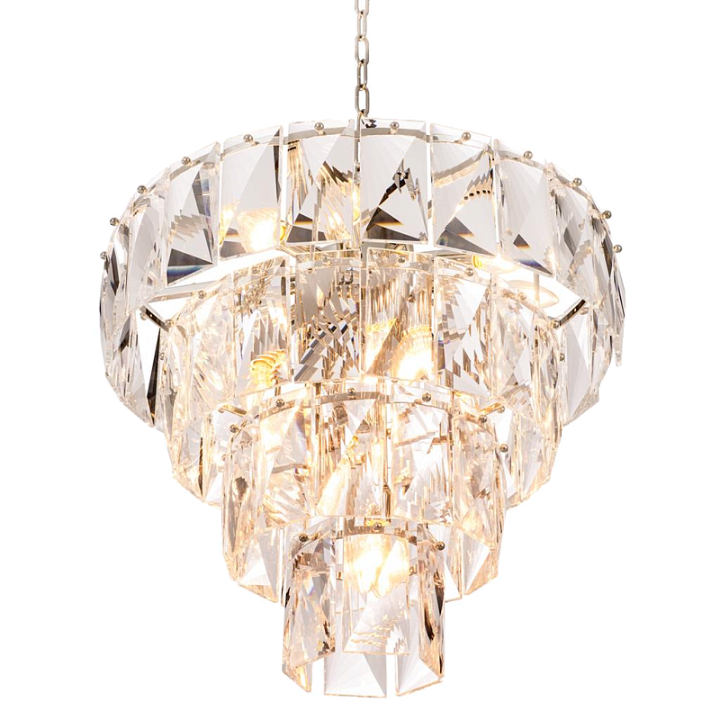 Люстра Chandelier Amazone S Никель Прозрачный Люстра Chandelier Amazone S Никель Прозрачный в Костроме | Loft Concept