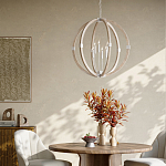 Подвесной светильник из дерева в форме сферы Eco Light варинант исполнения - 4 | Loft Concept в Костроме