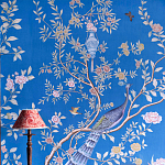 Обои ручная роспись Houghton Canton Blue варинант исполнения - 6 | Loft Concept в Костроме