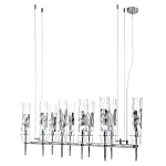 Люстра подвесная прямоугольная с 10-ю цилиндрическими плафонами LIAISON варинант исполнения - 4 | Loft Concept в Костроме