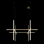 Люстра с 6-ю цилиндрическими плафонами на тонких тросах Trumpet tube варинант исполнения - 7 | Loft Concept в Костроме