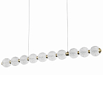 Подвесной линейный светодиодный светильник Crystal Globule Linear Hanging Lamp варинант исполнения - 1 | Loft Concept в Костроме