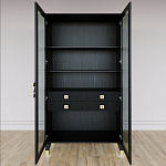 Дизайнерский шкаф витрина Elsa Dreams Black с 4-мя ящиками варинант исполнения - 5 | Loft Concept в Костроме