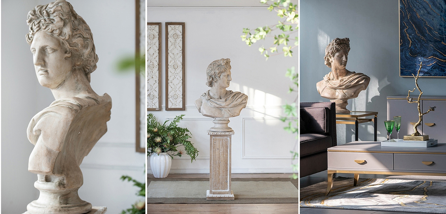 Статуэтка Antique Busts Apollo Belvedere Статуэтка Antique Busts Apollo Belvedere - Loft-Concept в Костроме