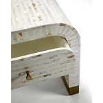 Тумбочка прикроватная Amo Bone Inlay Bedside Almond варинант исполнения - 2 | Loft Concept в Костроме