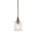 Подвесной светильник со стеклянным плафоном в форме колокола с эффектом пузырьков Kichler варинант исполнения - 1 | Loft Concept в Костроме