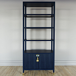 Стеллаж со стеклянными полками Elsa Dreams Blue варинант исполнения - 6 | Loft Concept в Костроме