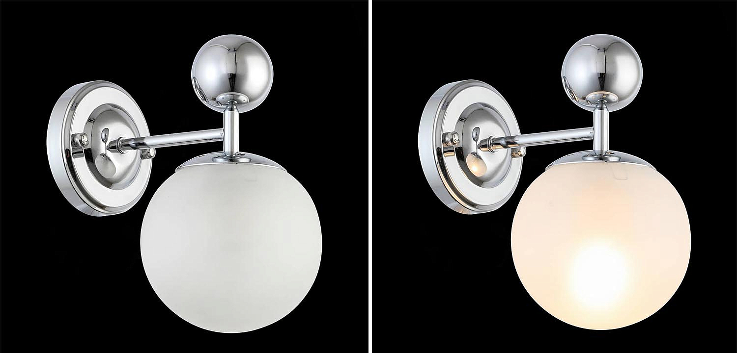 Бра Demian Chrome Wall Lamp Бра Demian Chrome Wall Lamp - Loft-Concept в Костроме